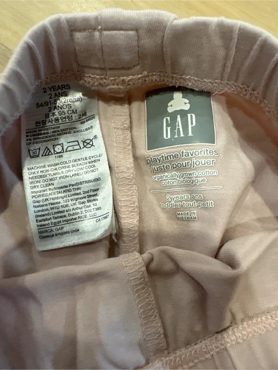 Bundle of kids leggings and slush pants- Size 12 m to 2T image indicator(6)