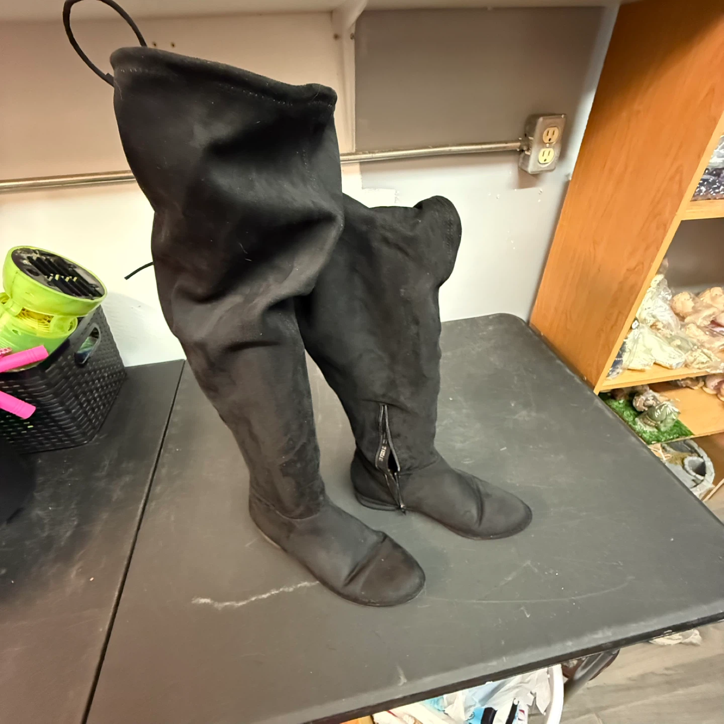 Call It Spring Black Over-the-Knee Boots - Size 11