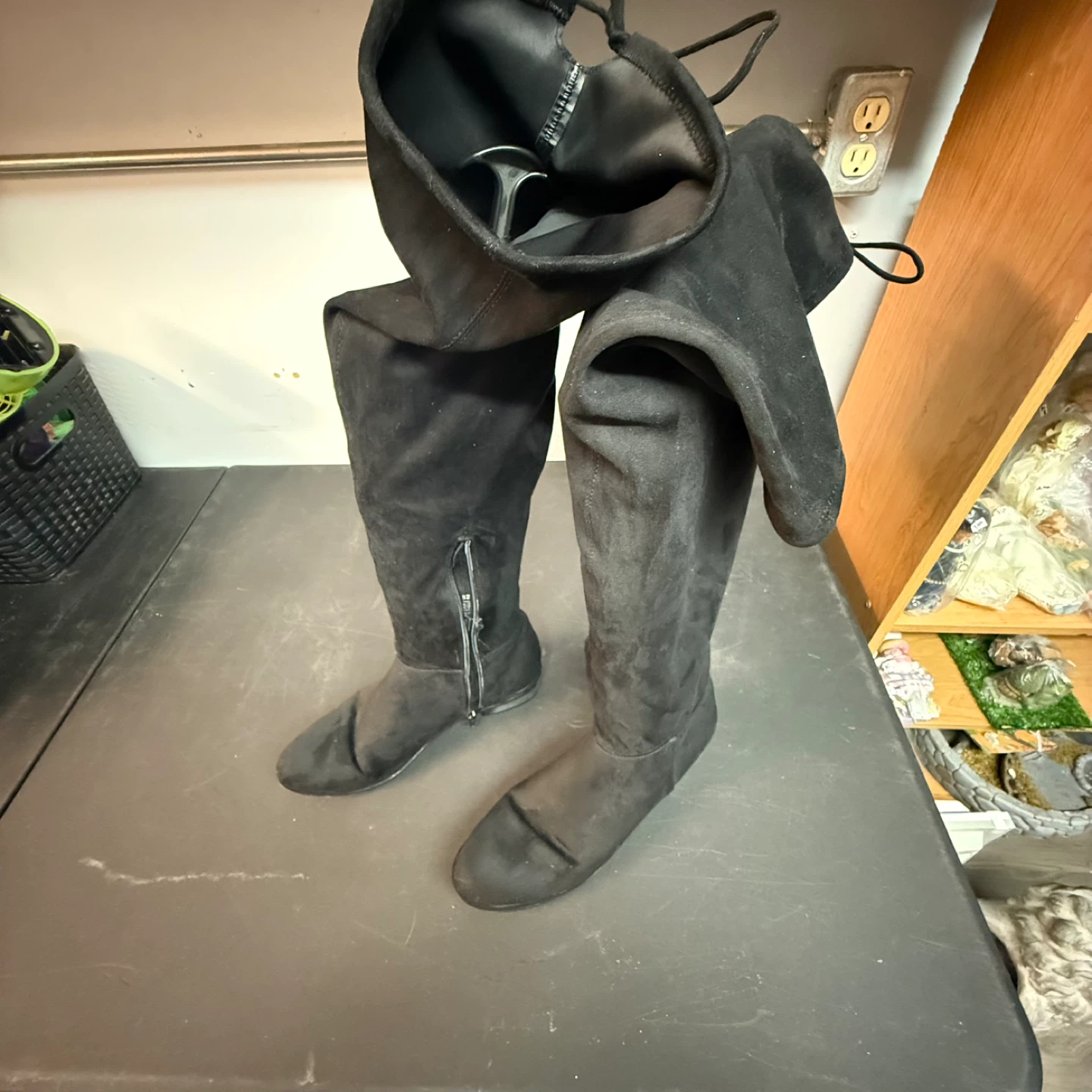 Call It Spring Black Over-the-Knee Boots - Size 11 - photo 3