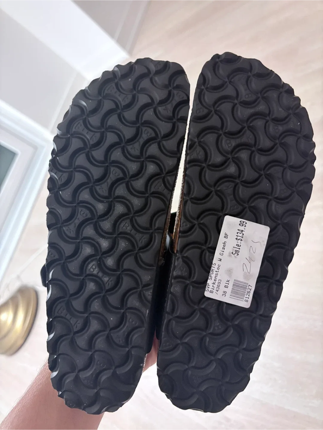 Birkenstock Gizeh BF Black Sandals Size 38 image indicator(2)