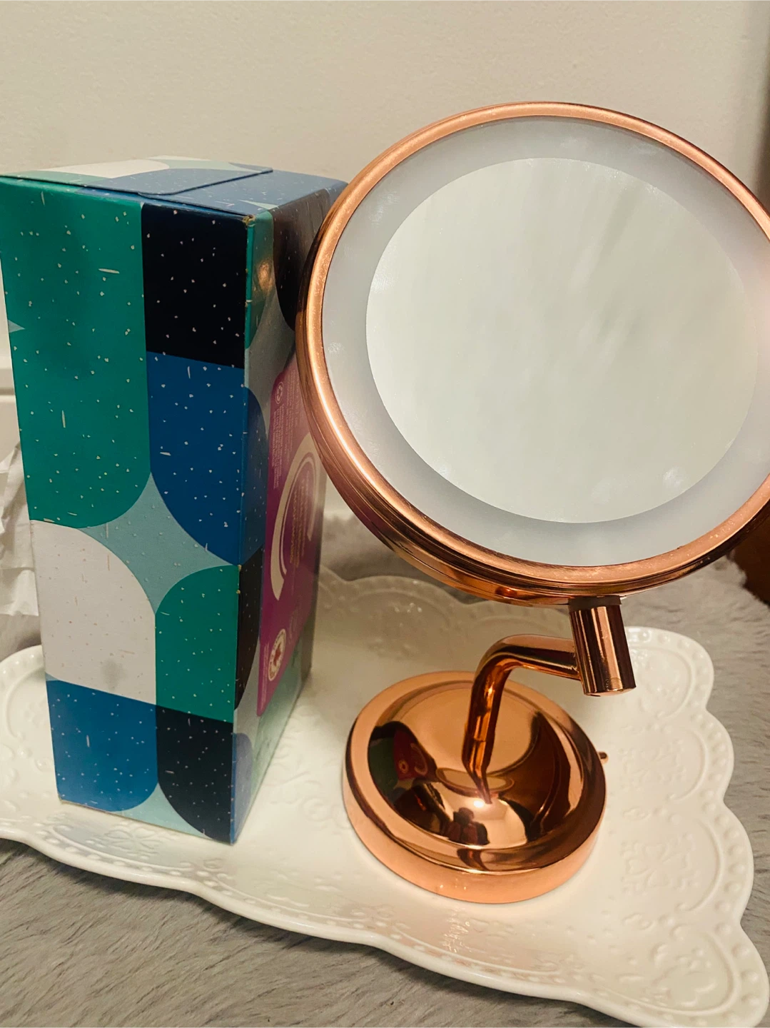 Illuminated Vanity Mirror - Rose Gold - photo 5