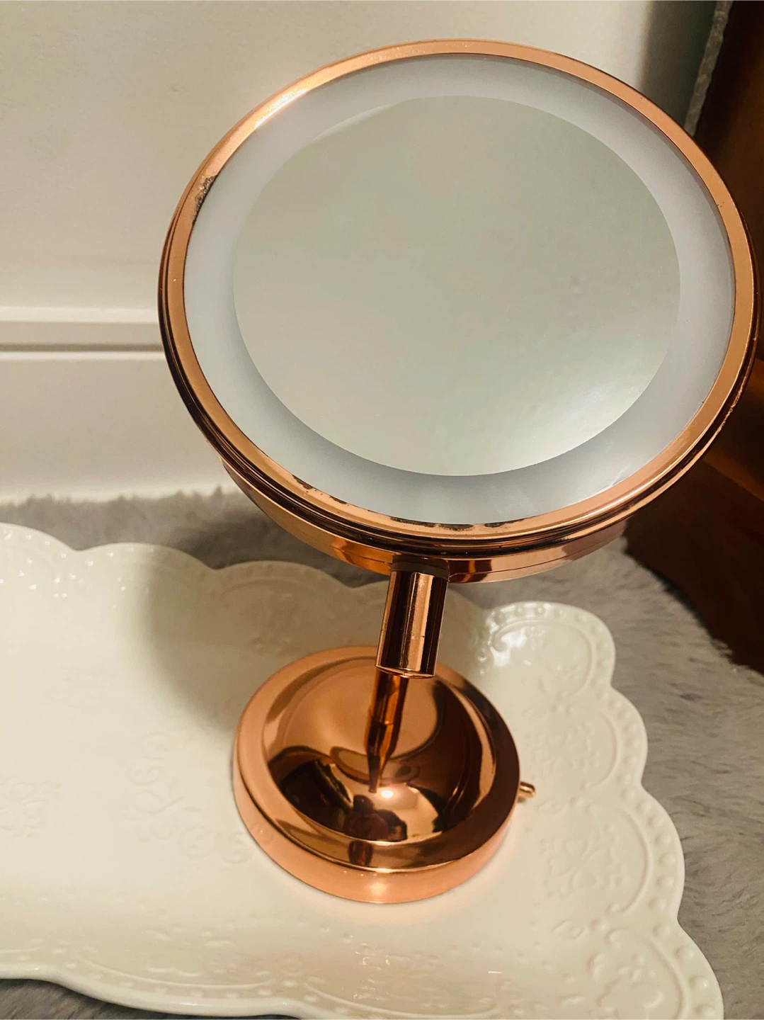 Illuminated Vanity Mirror - Rose Gold - photo 2