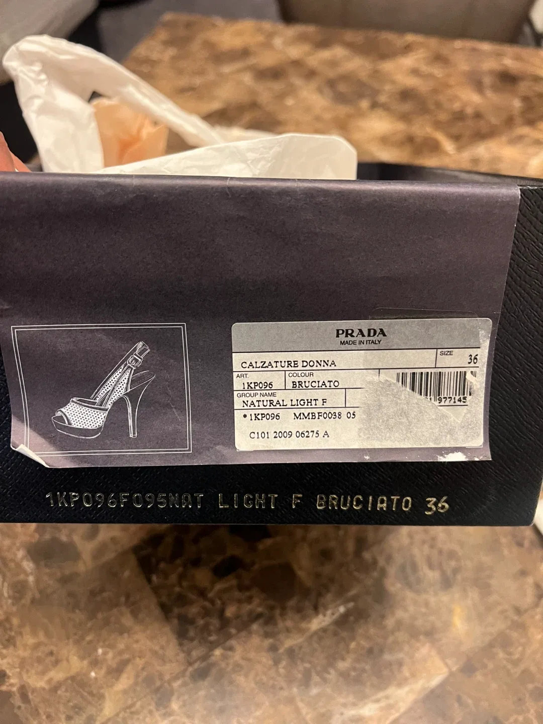 Prada Brown Leather Heels - Size 36 image indicator(6)