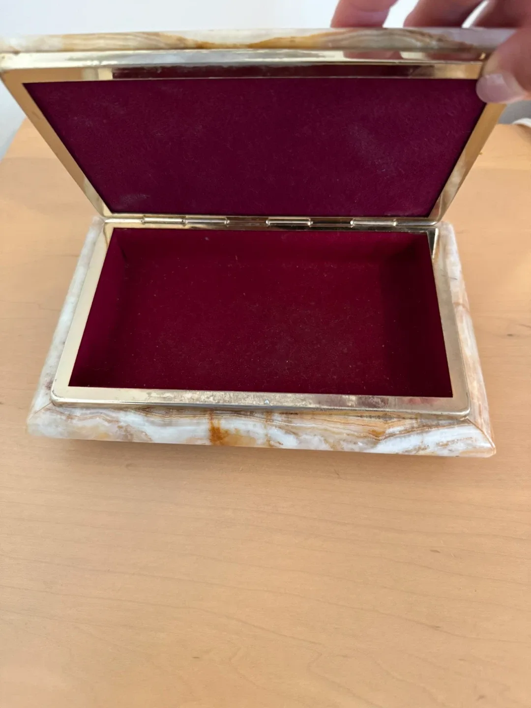 Genuine Marble Jewellery Trinket Box image indicator(3)