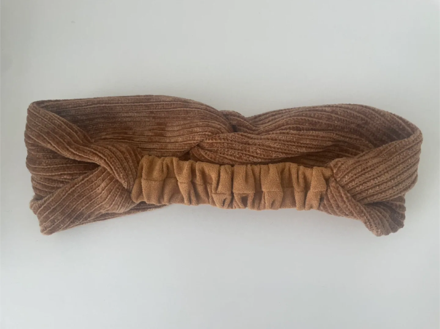 Brown Corduroy Headband image indicator(3)