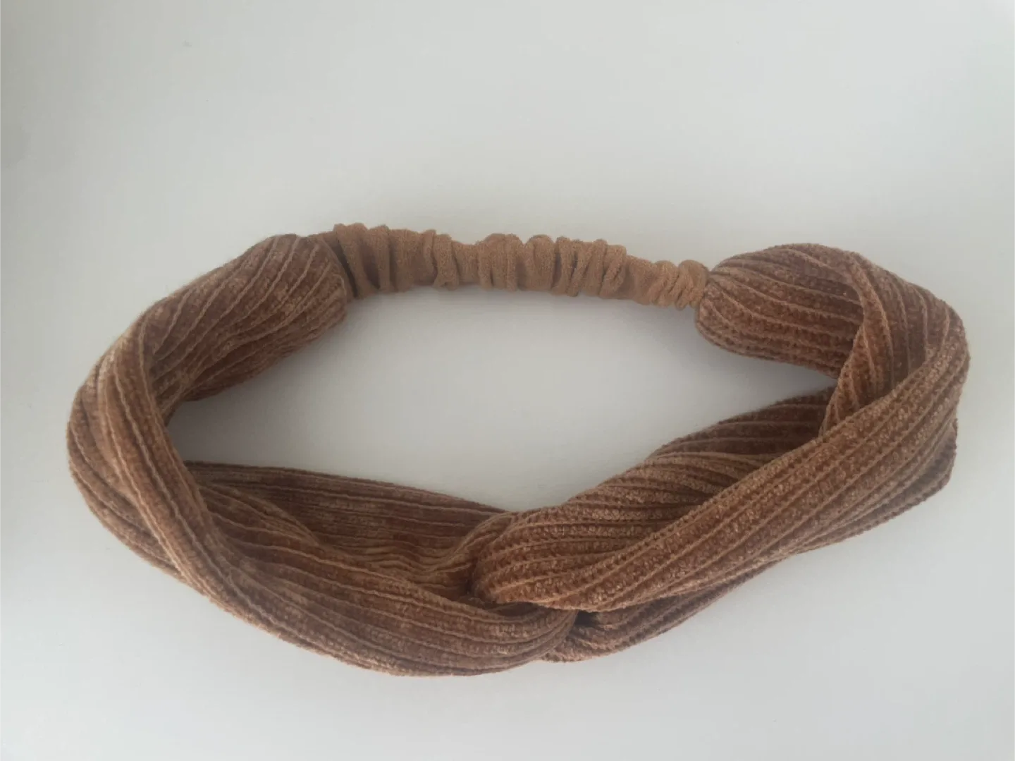 Brown Corduroy Headband image indicator(2)