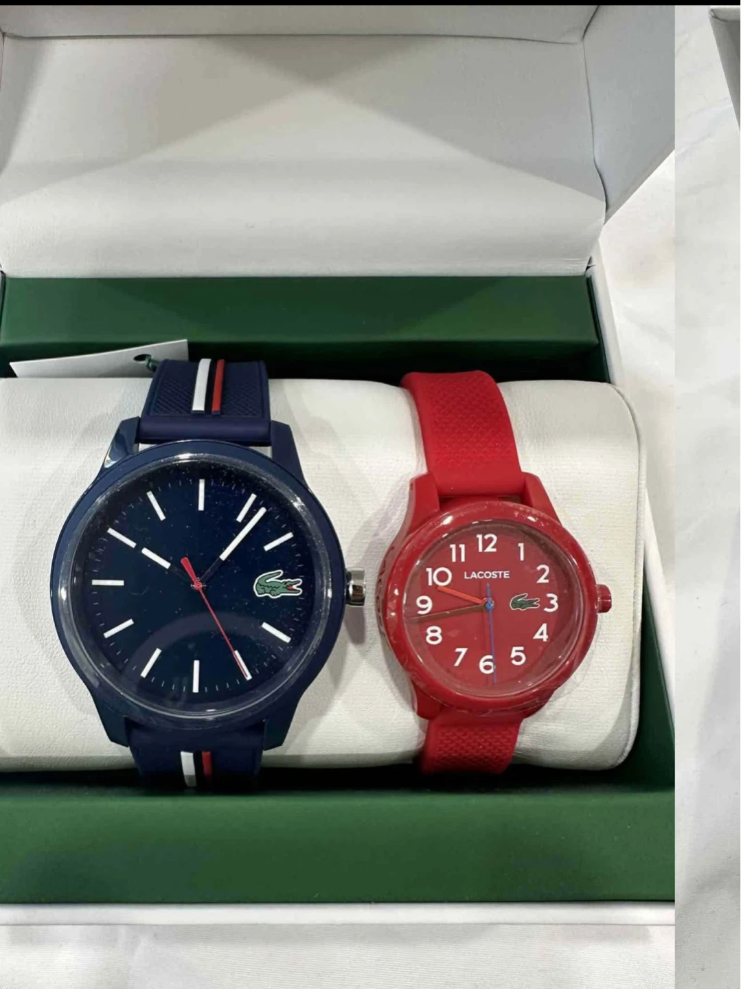 Lacoste Couples Watch Set - Blue & Red, New in Box! - photo 2