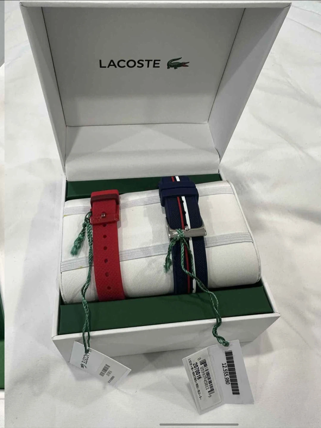 Lacoste Couples Watch Set - Blue & Red, New in Box! - photo 3