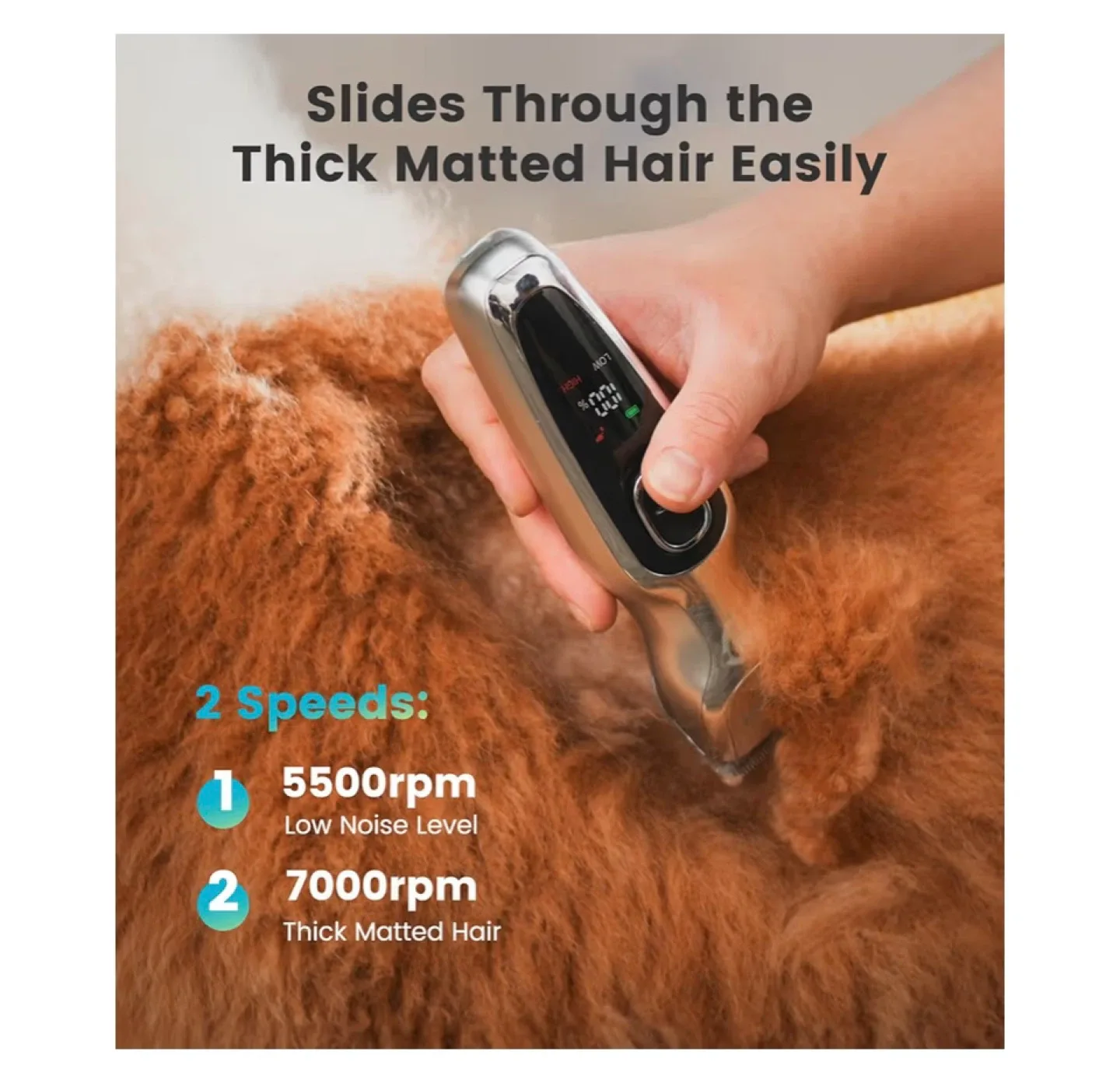 oneisall Dog Clippers Grooming Kit - Low Noise image indicator(3)