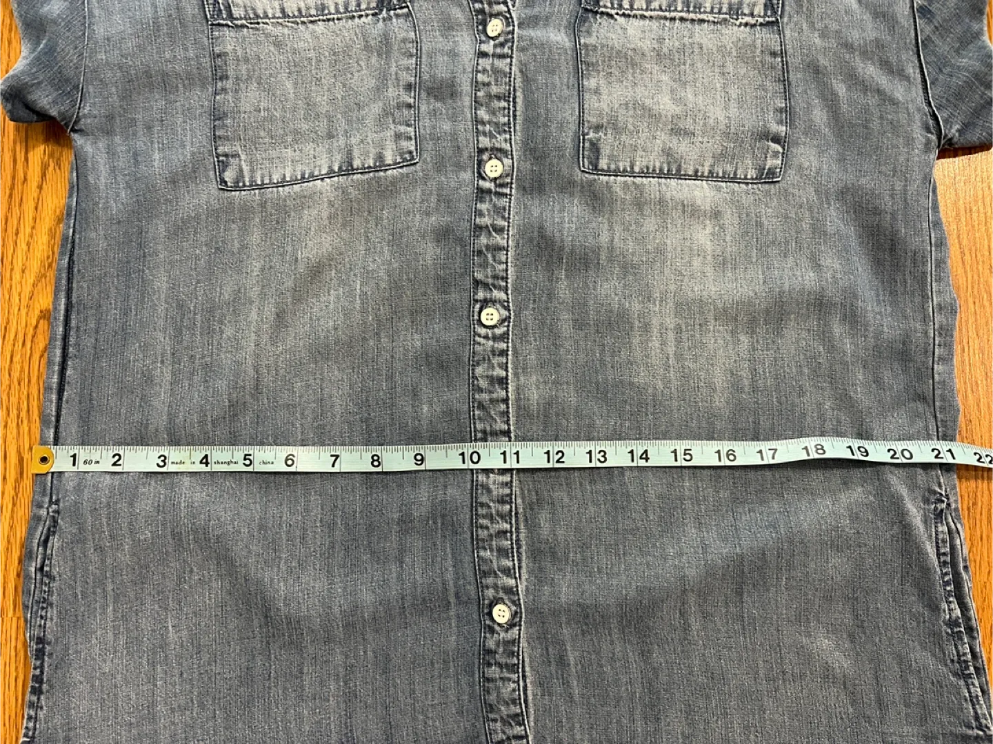 Velvet Heart women’s medium tencel chambray shirt dress, blue image indicator(4)