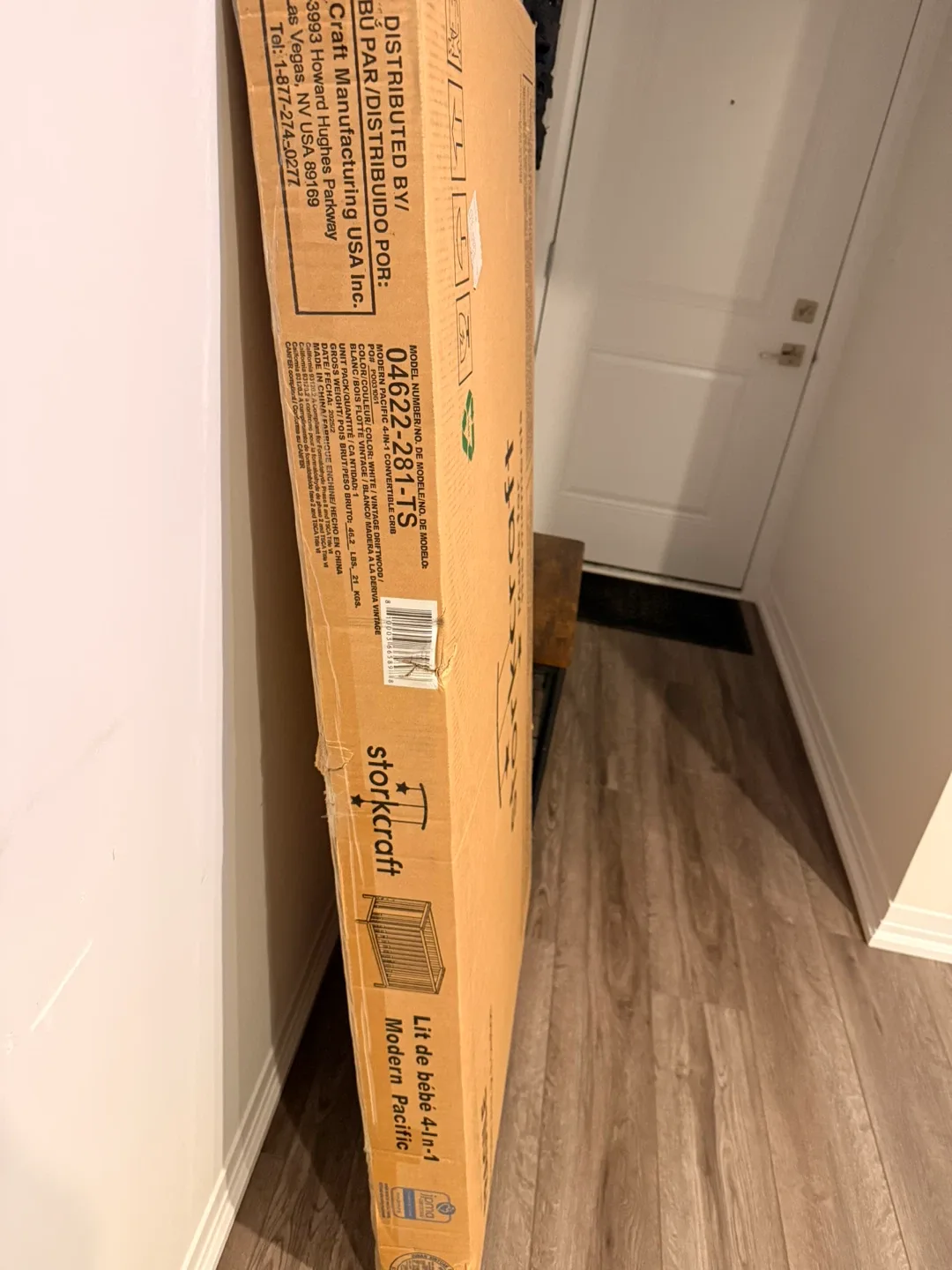 Storkcraft Modern Pacific 4-in-1 Convertible Crib - NEW in box! image indicator(3)