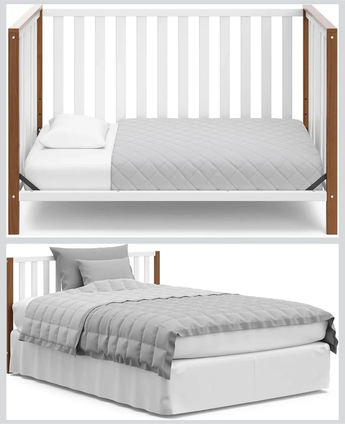 Storkcraft Modern Pacific 4-in-1 Convertible Crib - NEW in box! image indicator(6)