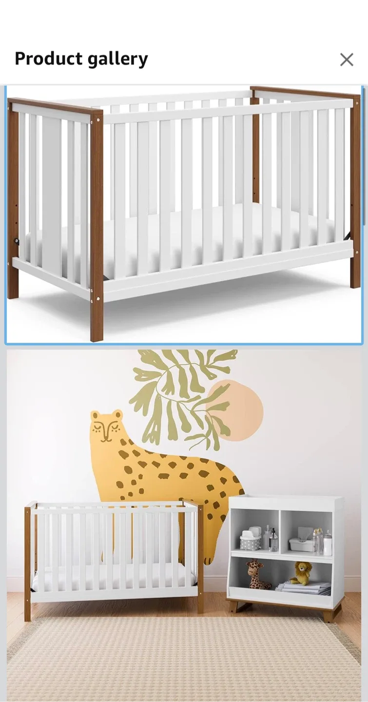 Storkcraft Modern Pacific 4-in-1 Convertible Crib - NEW in box! image indicator(8)