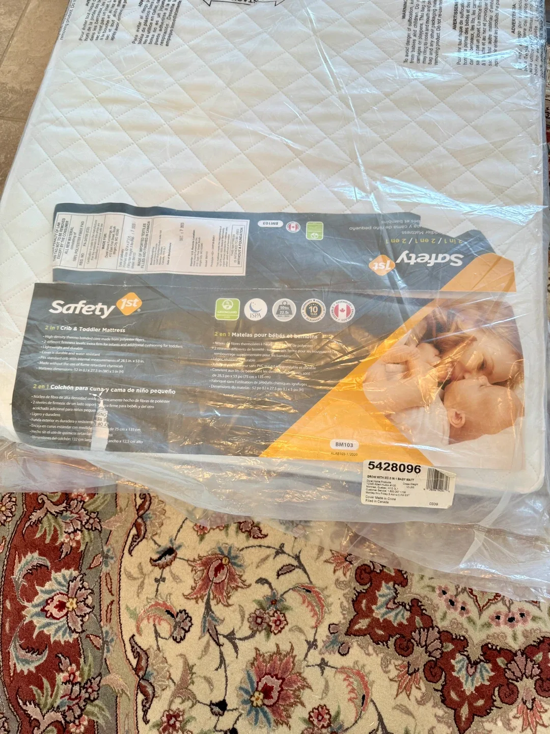 New Safety 1st Grow With Me 2-in-1 Baby Mattress thumbnail
