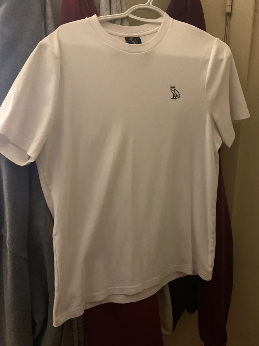 OVO (October's Very Own) White T-Shirt - Size Large
