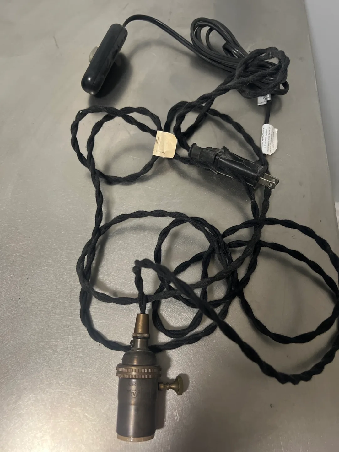 Vintage Style Lamp Socket with Cord thumbnail