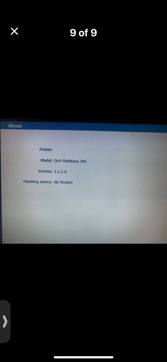 Océ PlotWave 345 Plotter/Copier/Color Scanner image indicator(10)