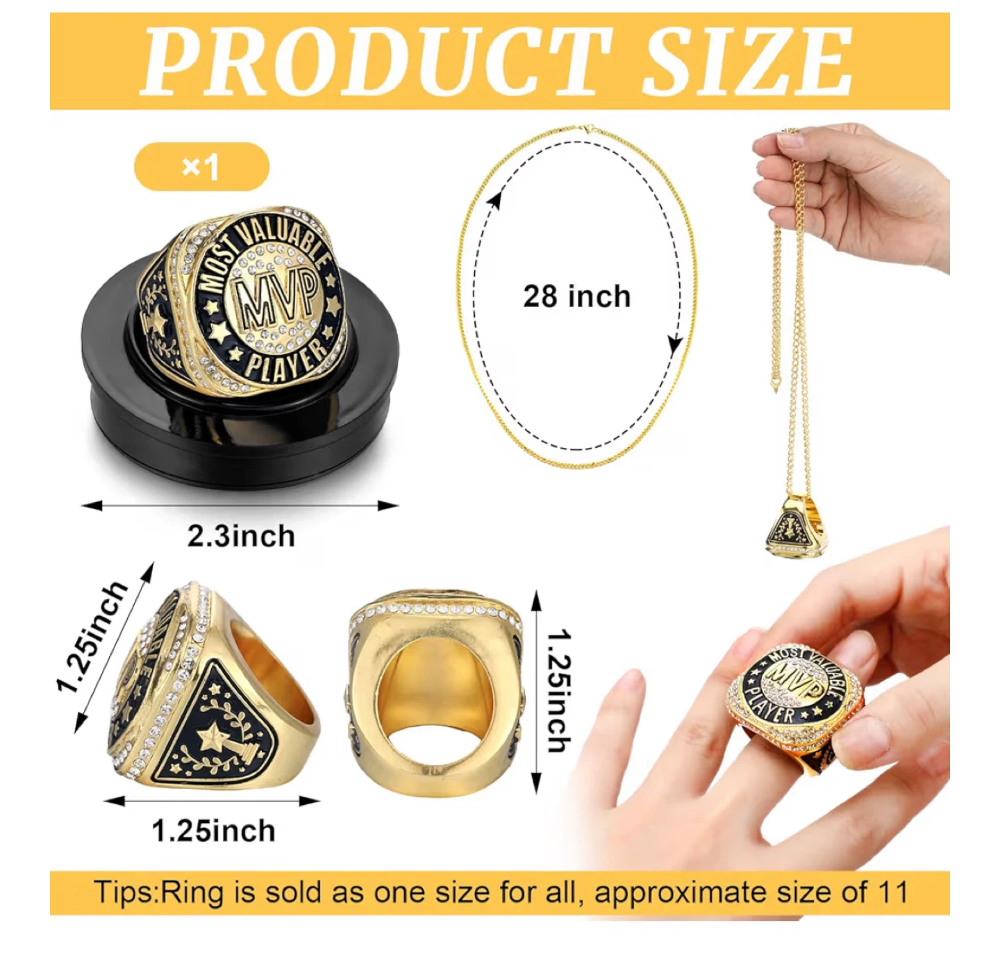 MVP Championship Ring Size 11 - photo 2