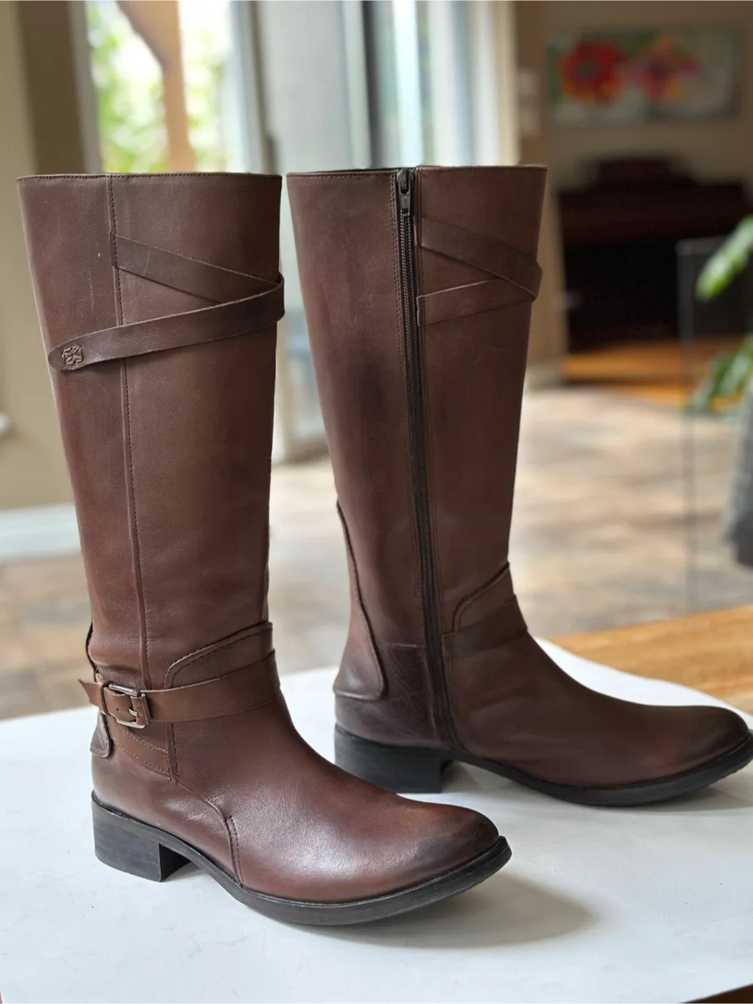 XACATA Leather Riding Boots made in Spain Size EUR 40 / US 9-9.5 image indicator(2)