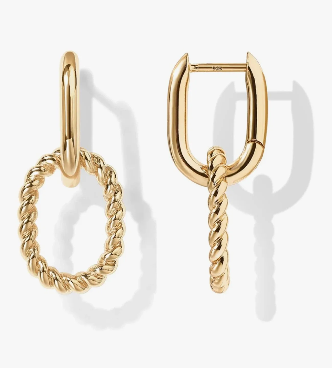 Pavoi Hoops Earrings - Gold thumbnail