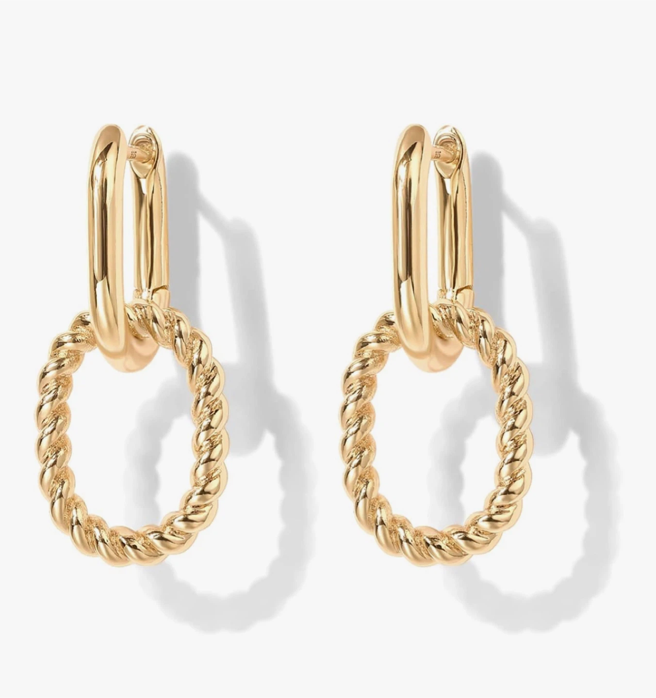 Pavoi Hoops Earrings - Gold - photo 3
