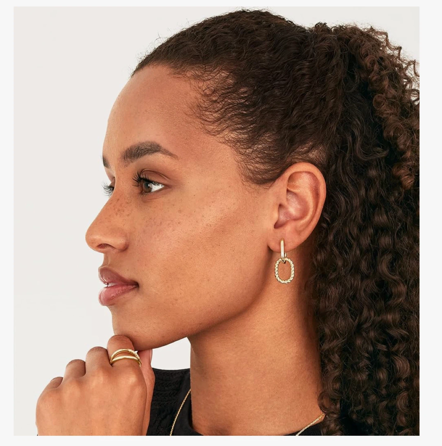 Pavoi Hoops Earrings - Gold - photo 2