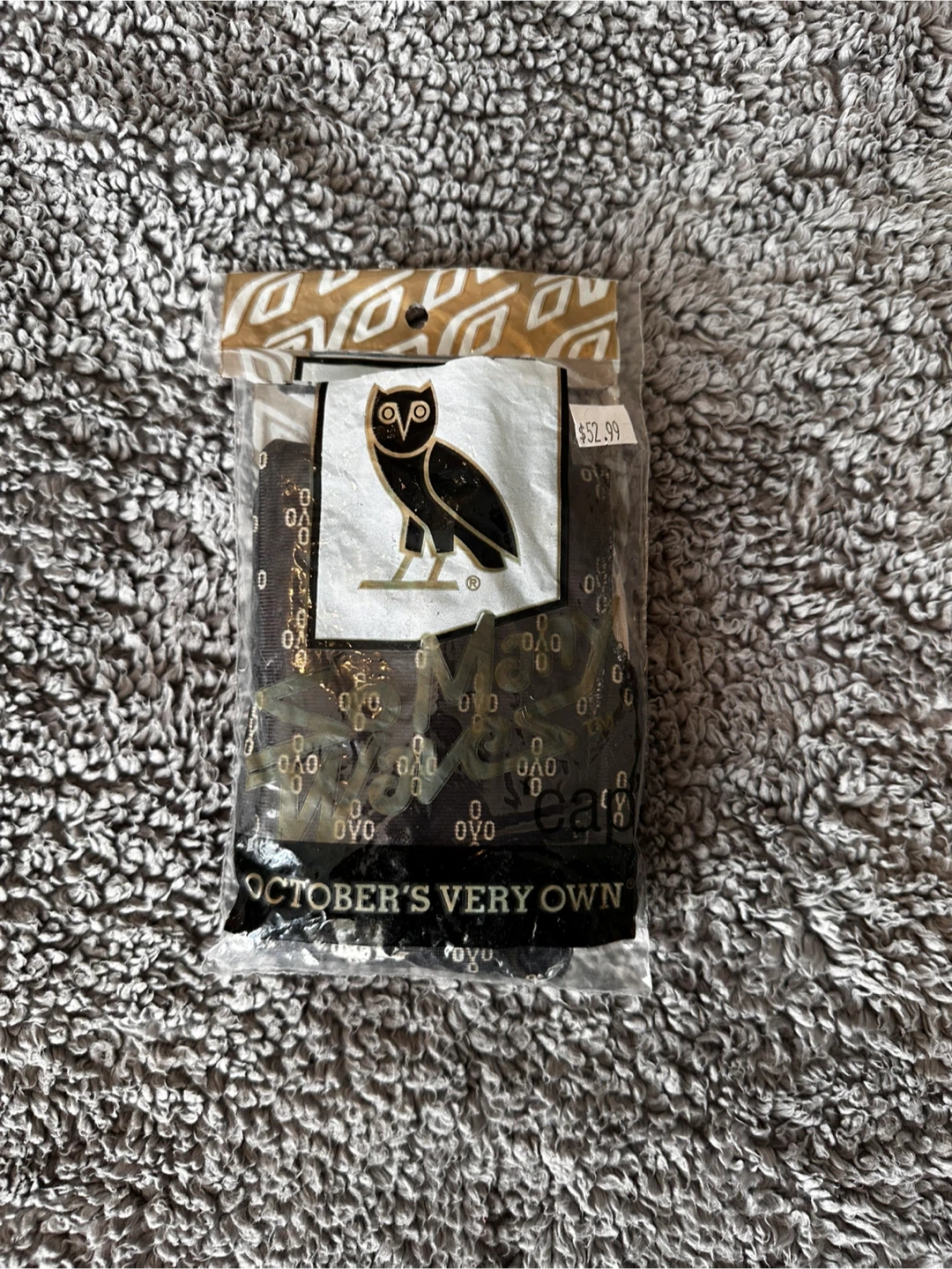 OVO x So Many Waves Durag - Black/Gold Monogram