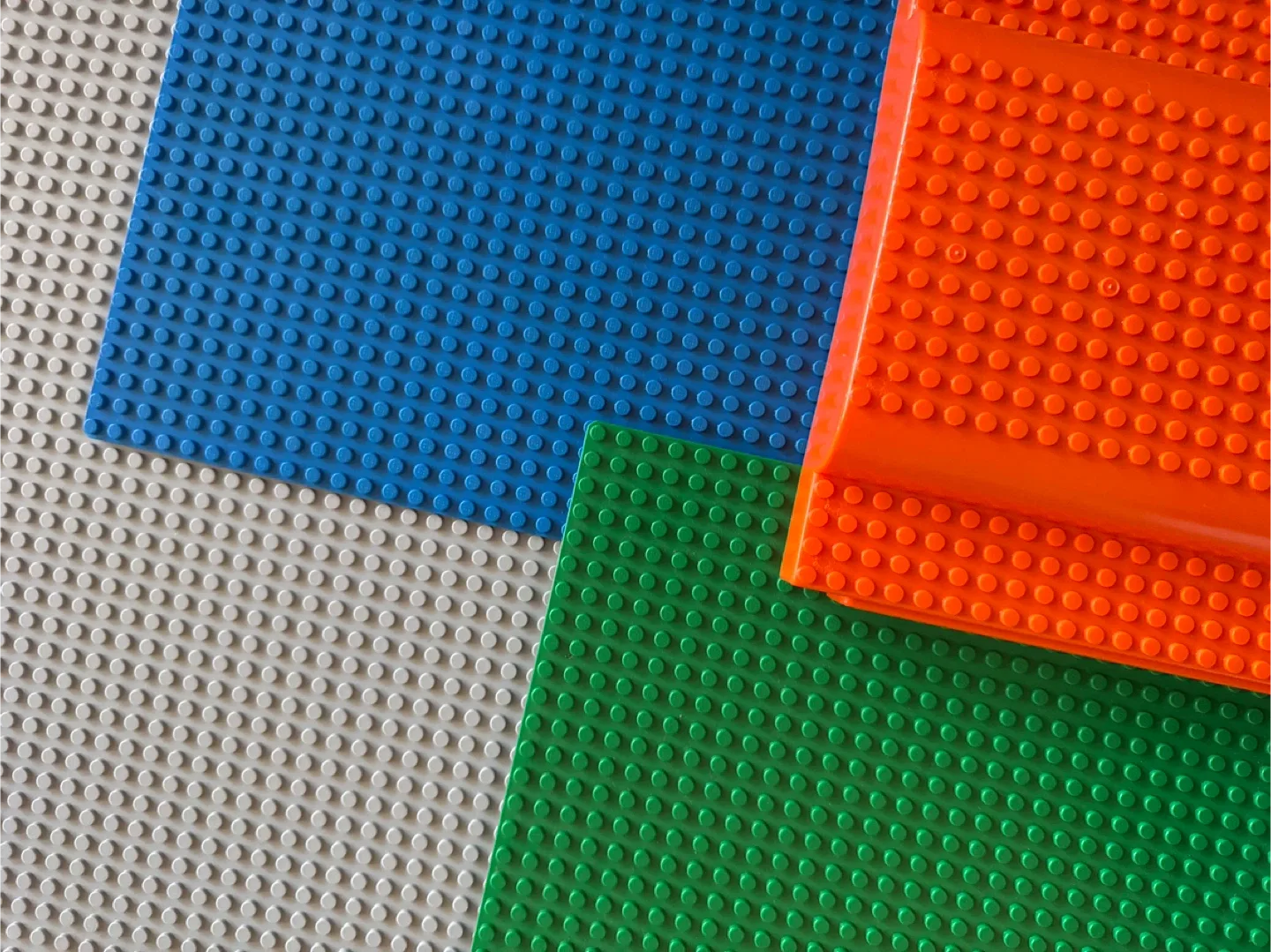 LEGO Baseplates - Green, Blue, Grey. Mega Bloks -Orange image indicator(2)