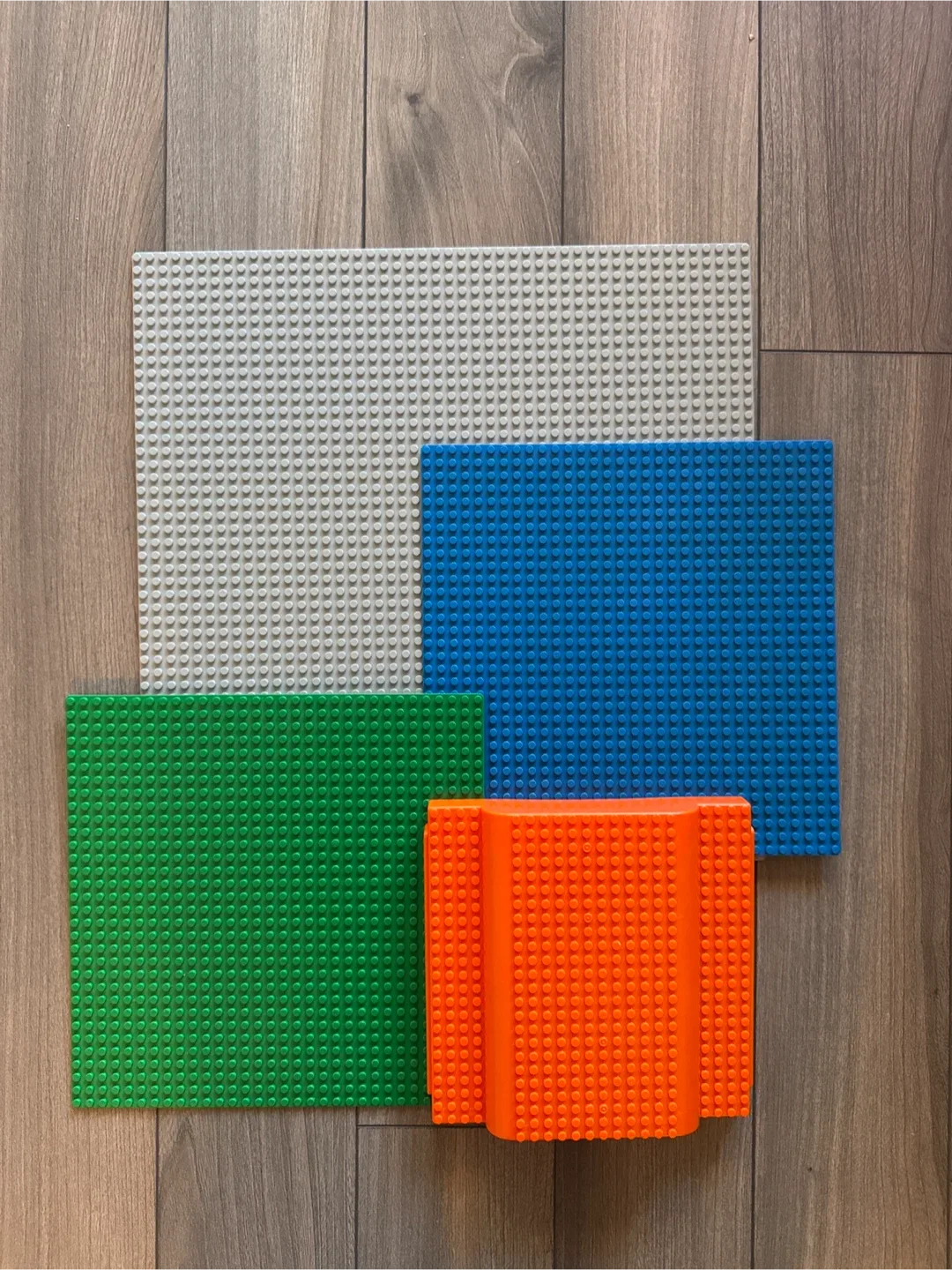 LEGO Baseplates - Green, Blue, Grey. Mega Bloks -Orange thumbnail