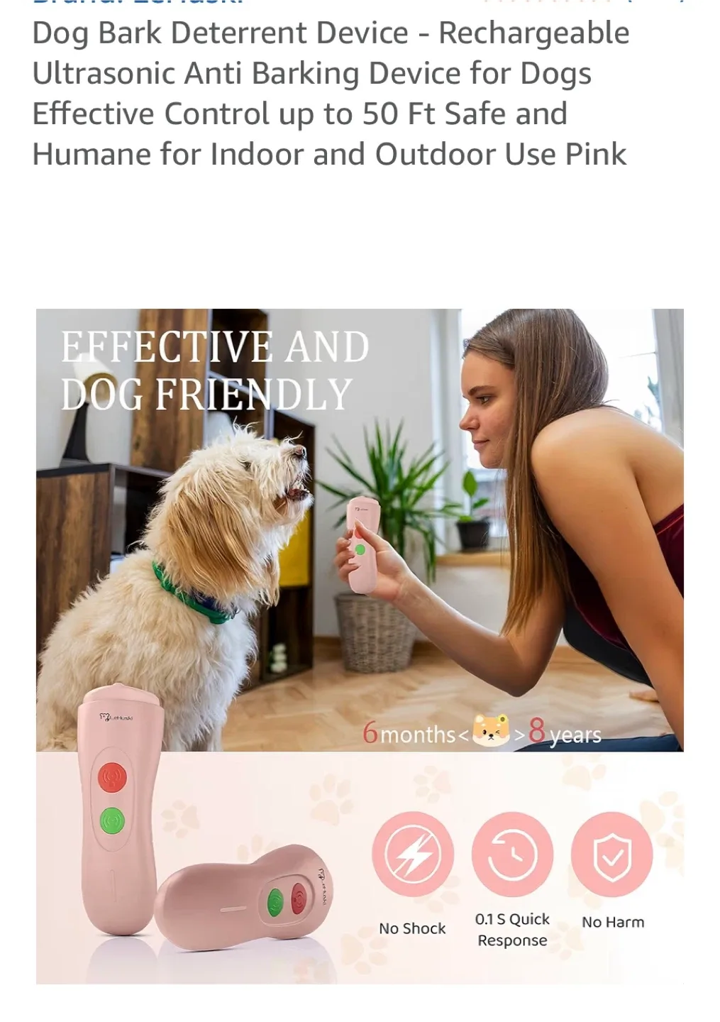 Dog Bark Deterrent Device - Rechargeable image indicator(6)