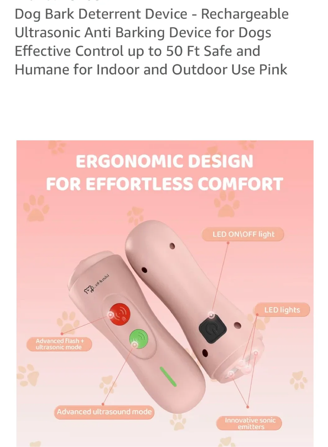 Dog Bark Deterrent Device - Rechargeable image indicator(5)