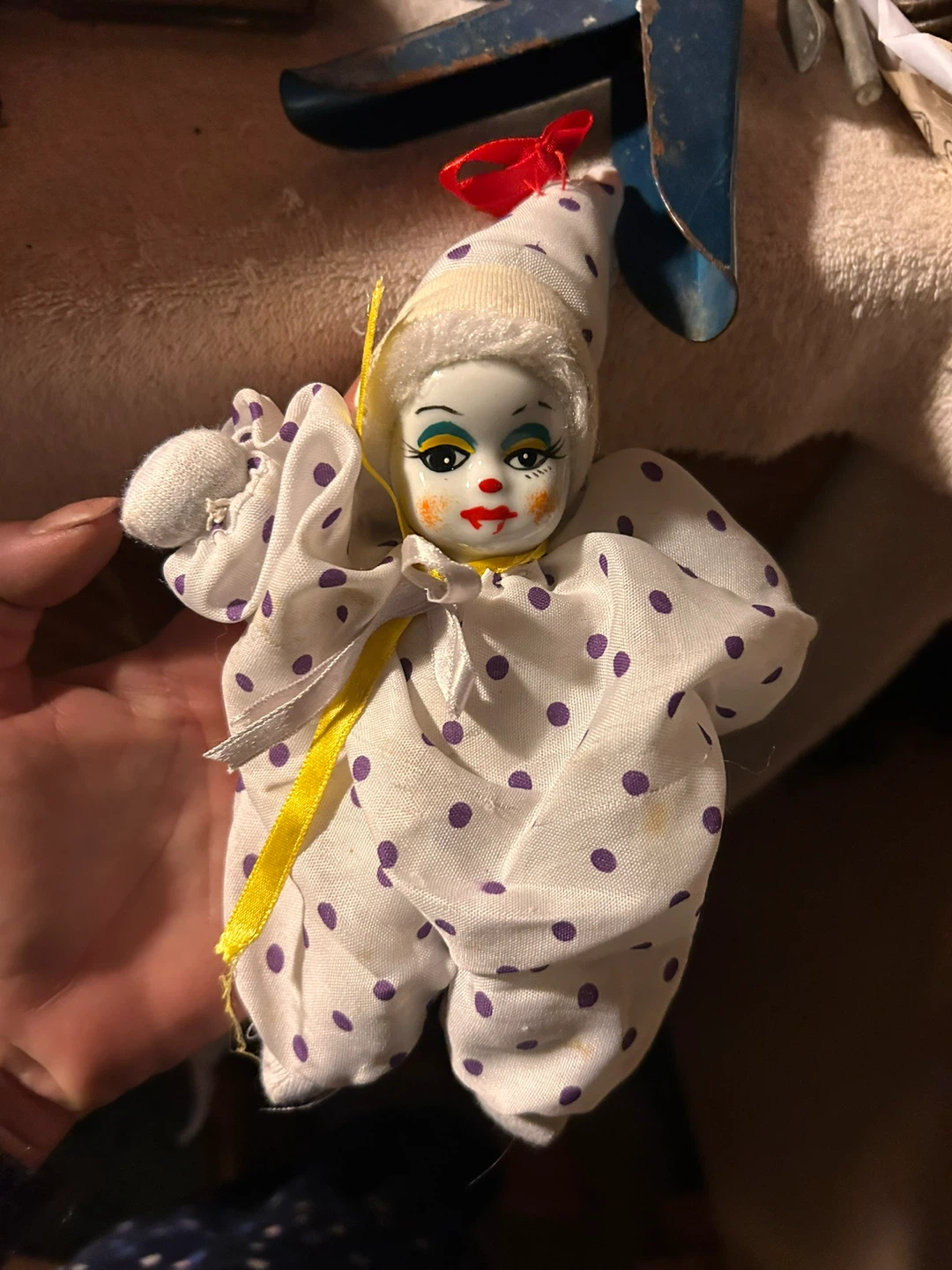 🥕 🎃 Vintage Clown Doll (great Halloween decor)