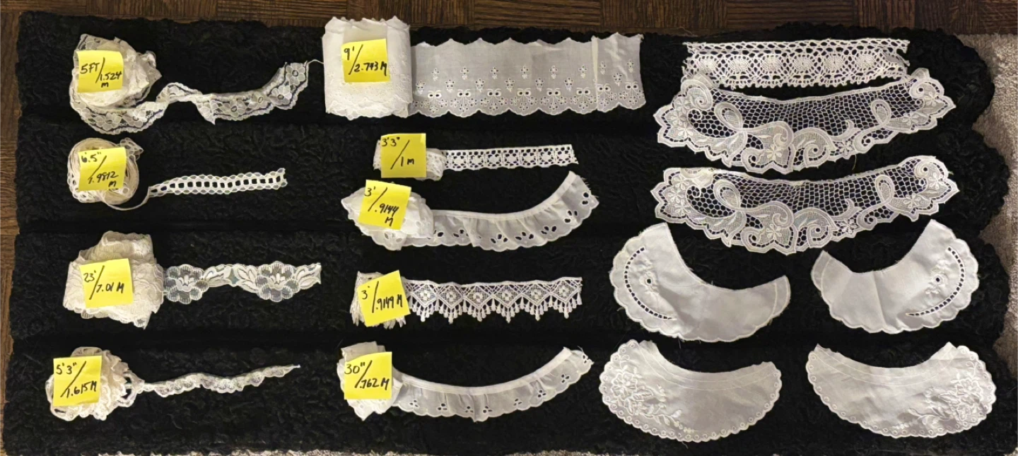 Various Vintage/New lace and collars for sewing