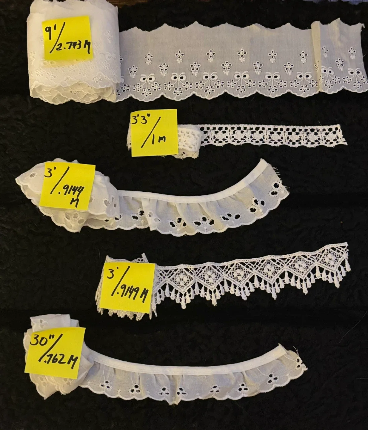 Various Vintage/New lace and collars for sewing image indicator(3)