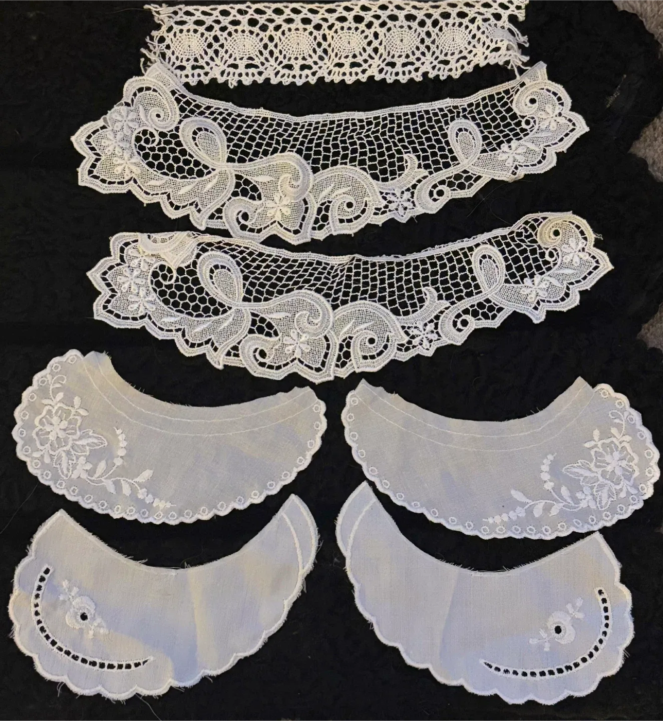 Various Vintage/New lace and collars for sewing image indicator(4)