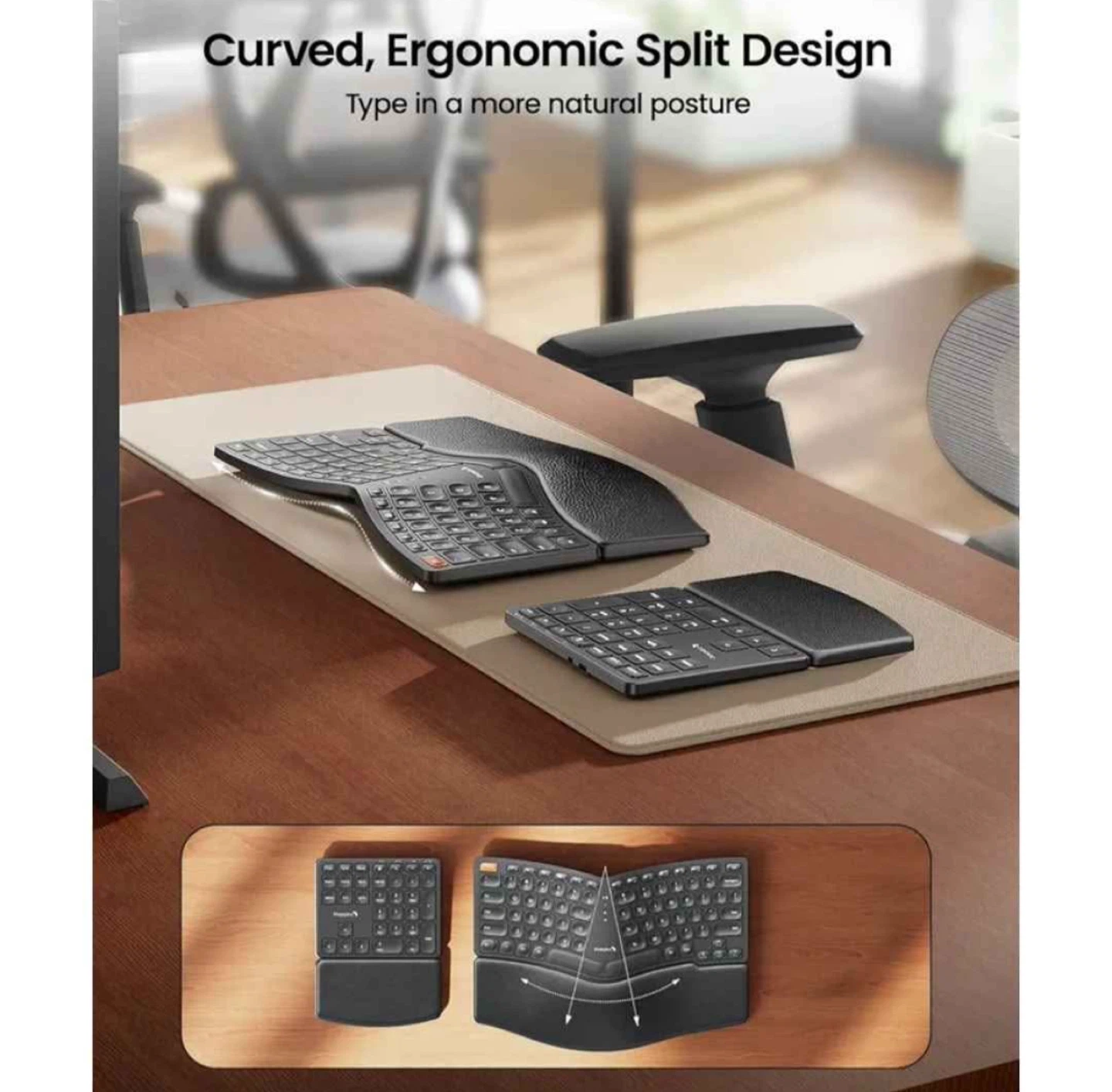 ProtoArc Ergonomic Split Wireless Keyboard - photo 2