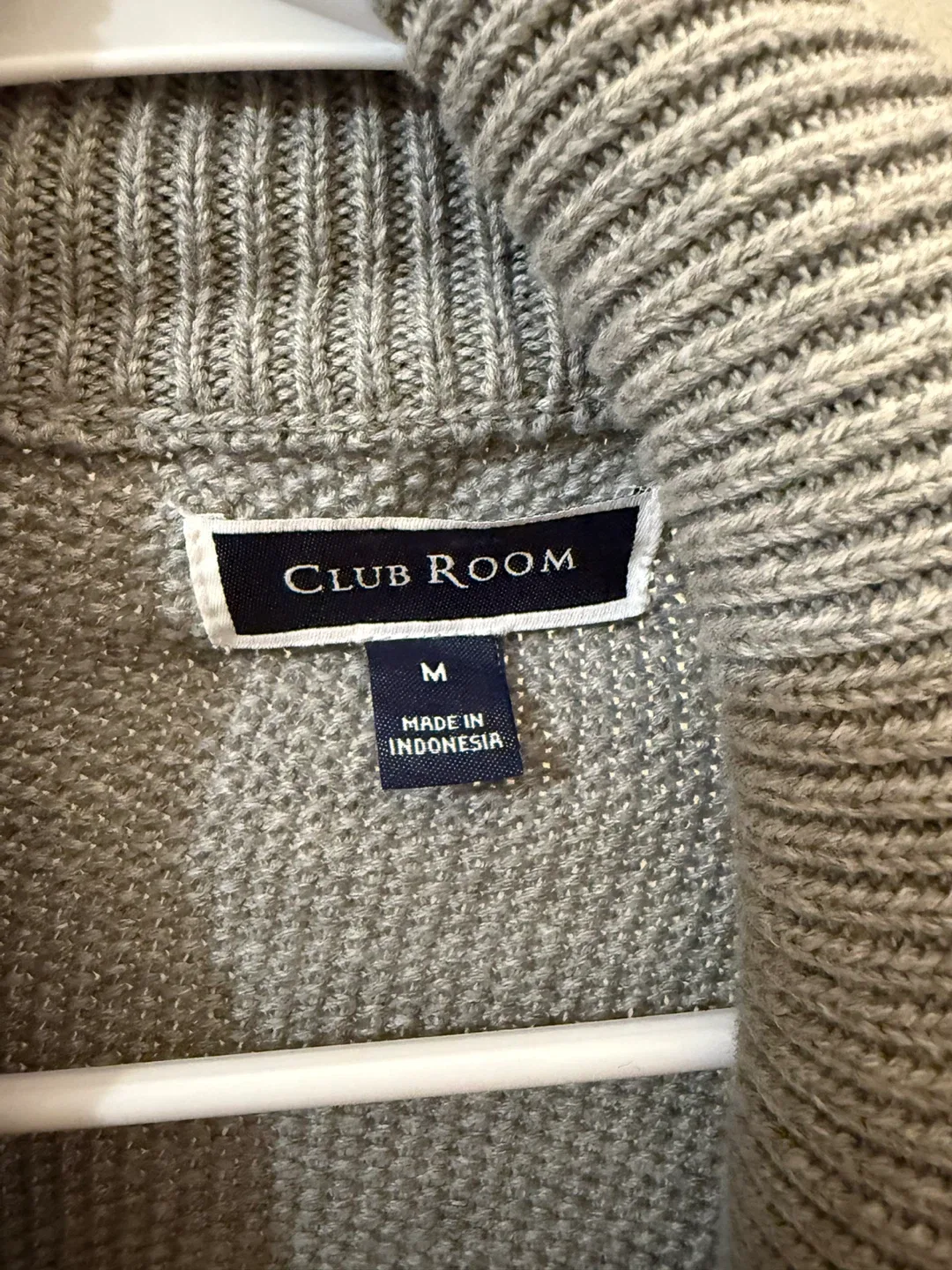 Club Room Men's Chunky Shawl Collar Cardigan - Size M image indicator(3)