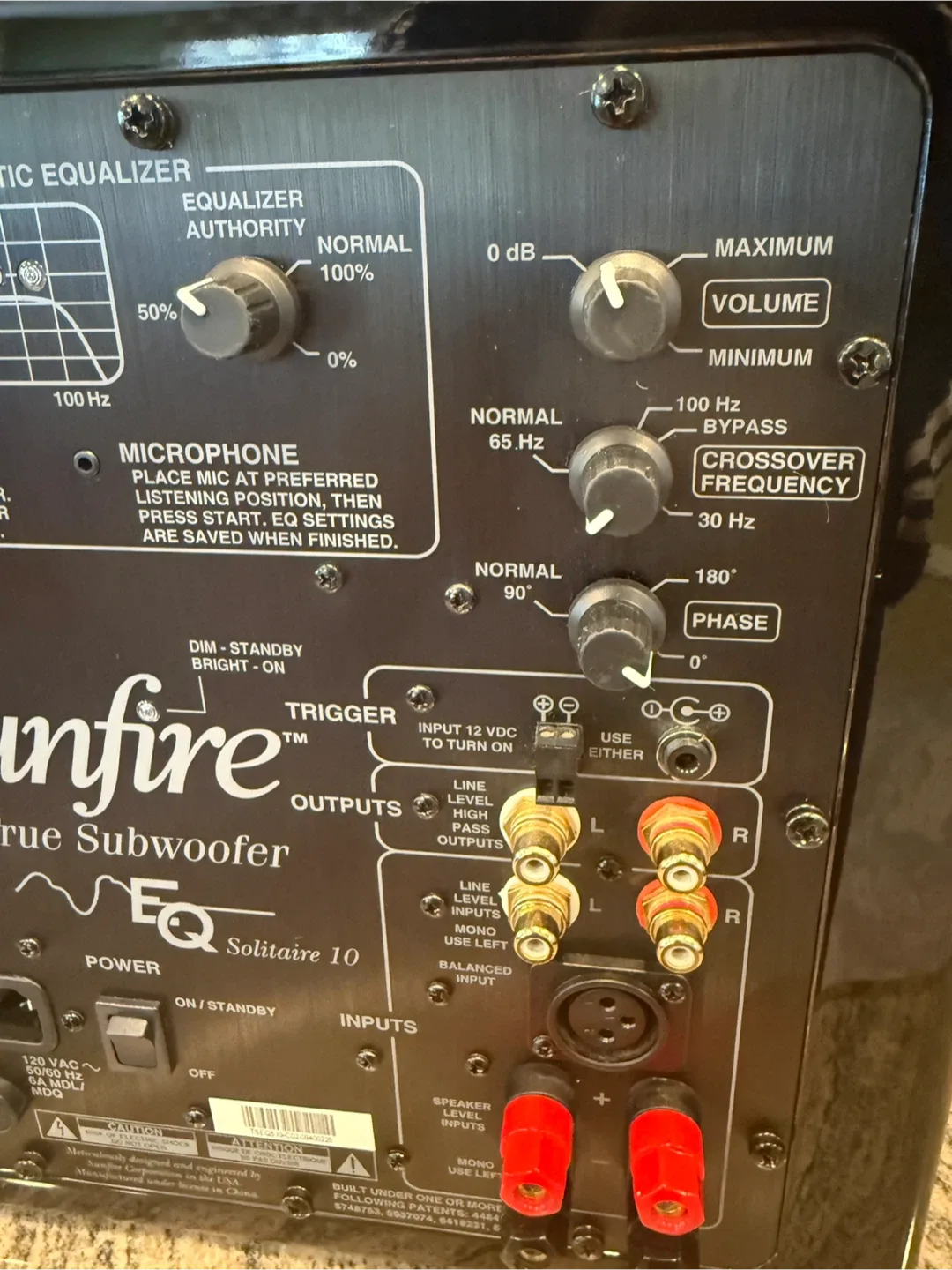 Sunfire True Subwoofer EQ Solitaire 10 image indicator(4)