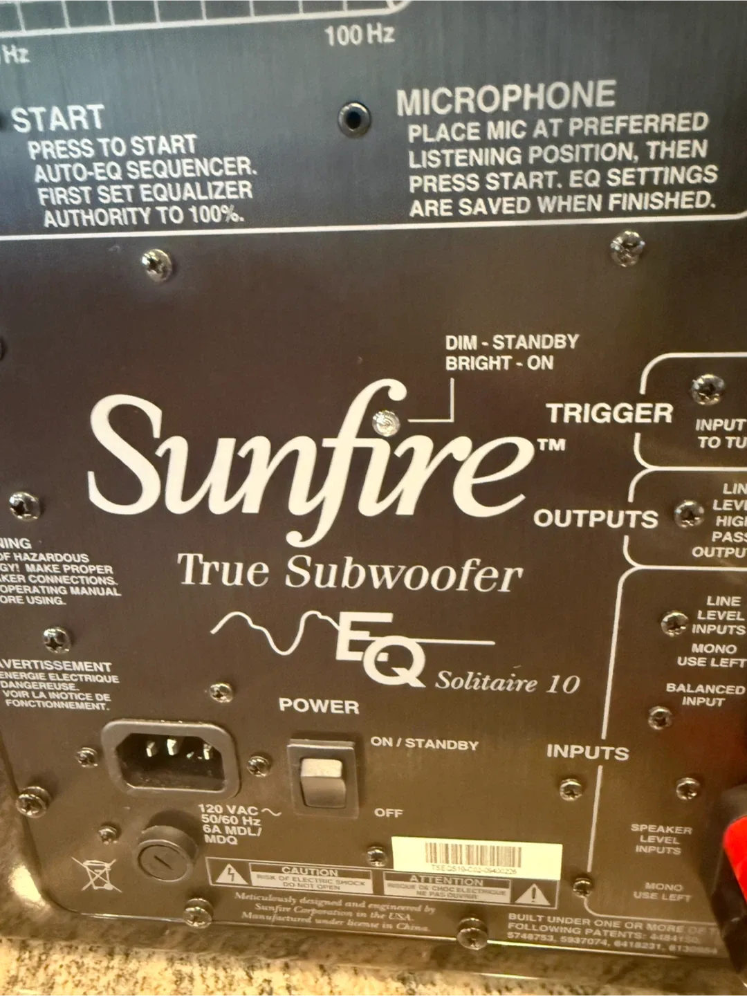 Sunfire True Subwoofer EQ Solitaire 10 image indicator(2)