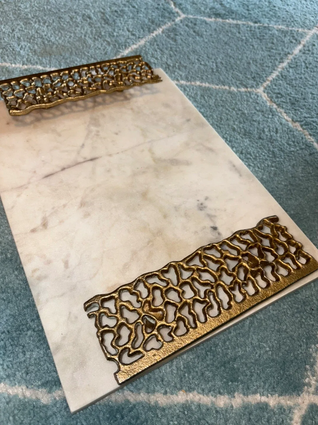 Marble & Gold Decorative Serving Tray image indicator(2)