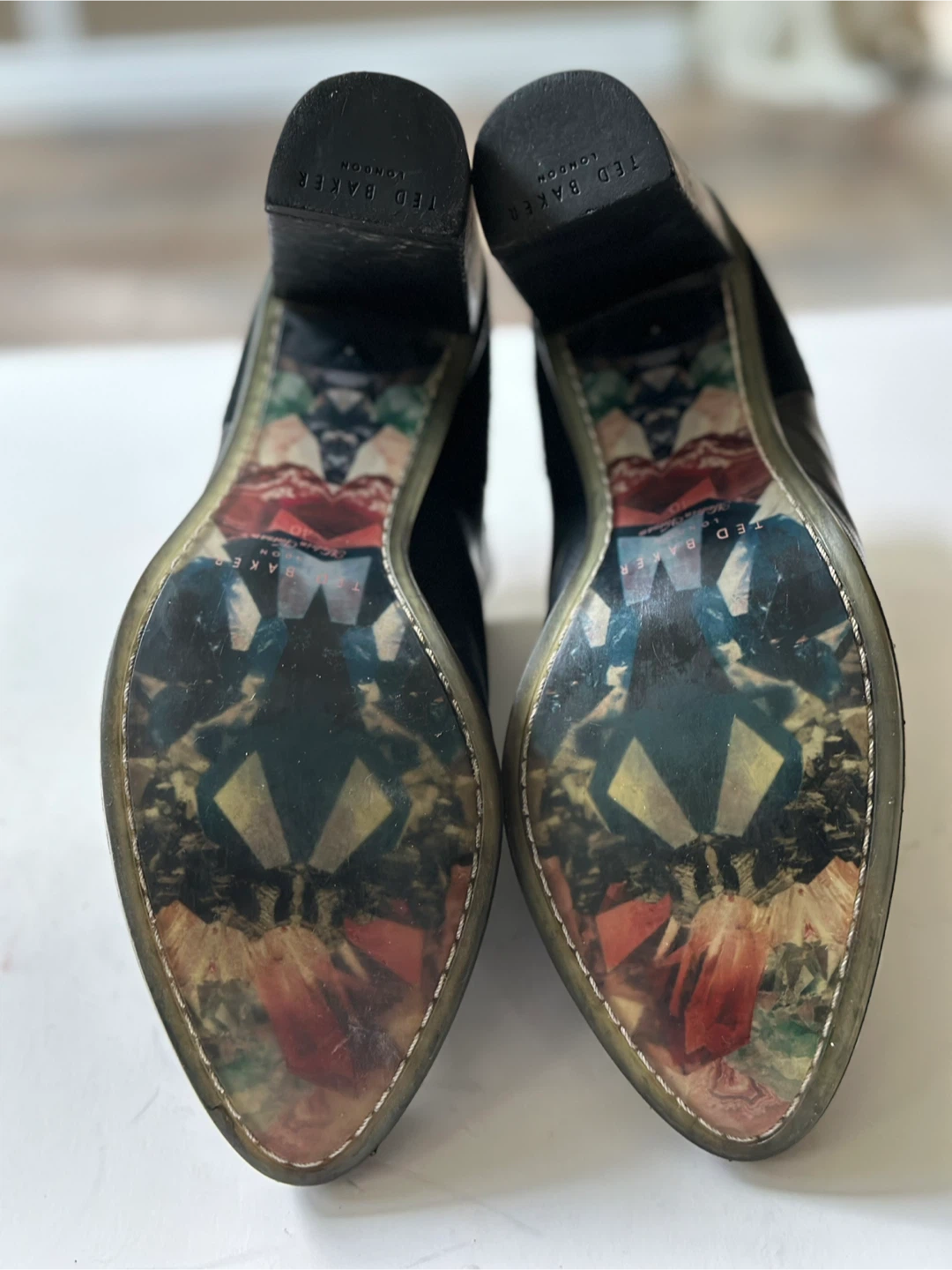 TED BAKER Black Leather Heeled Ankle Boots - photo 5
