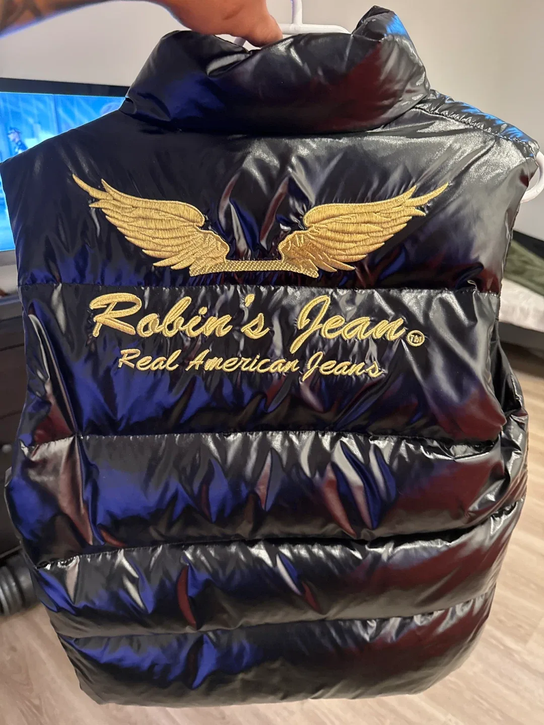 Robin's Jean Black Puffer Vest thumbnail