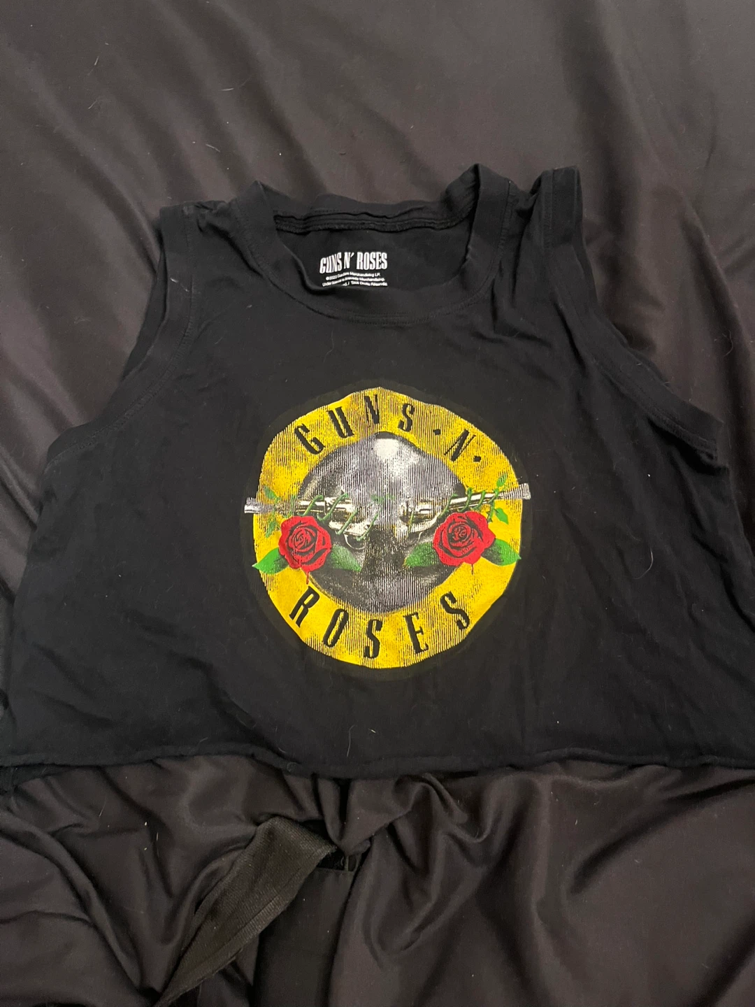 Guns N' Roses Black Cropped Tank Top