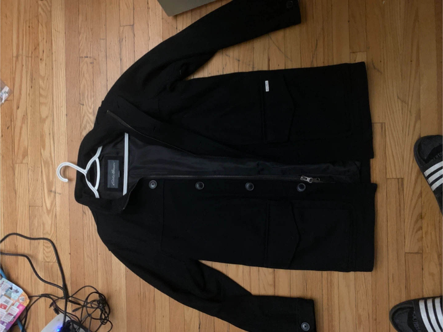 Eddie Bauer Black Wool Blend Jacket