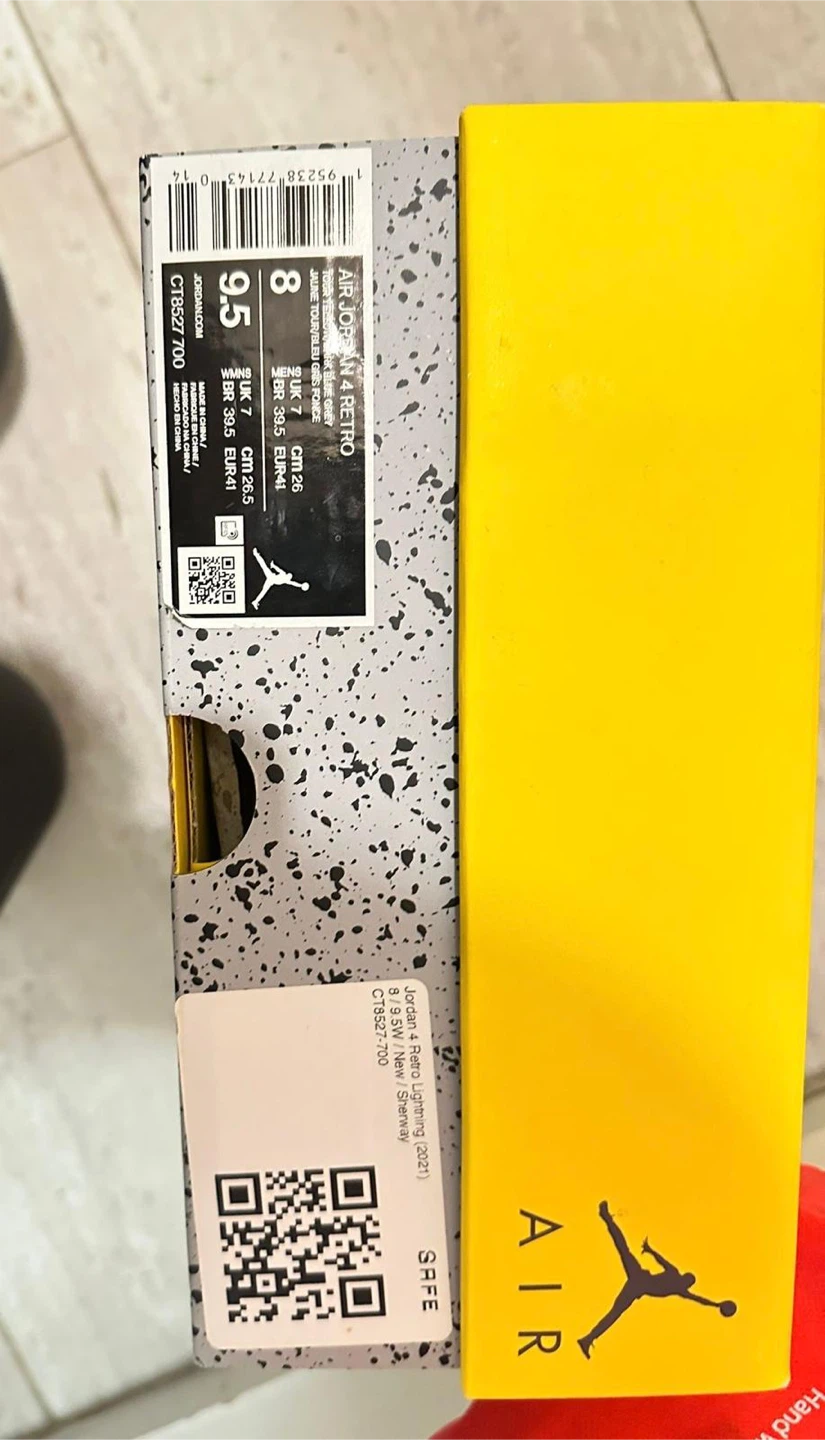 Air Jordan 4 Retro Lightning (2021) Size 8 - photo 5