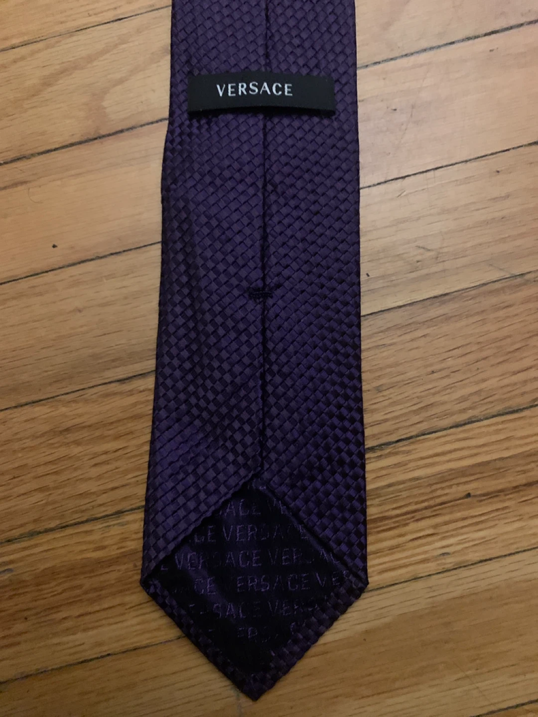 Versace Purple Silk Tie - photo 3