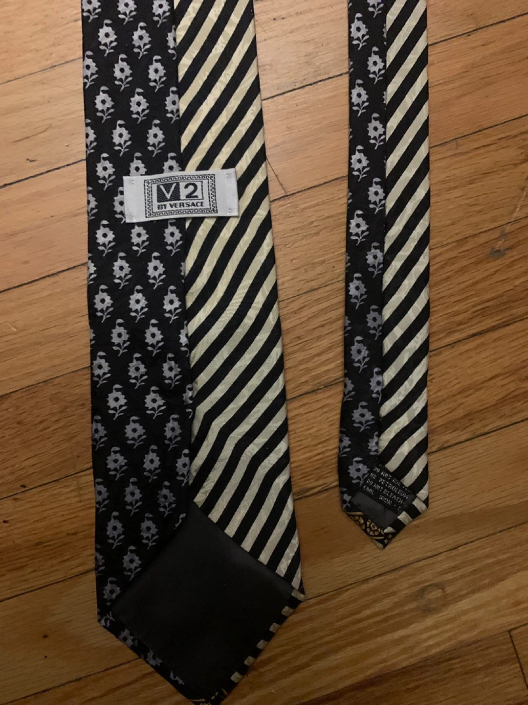 Versace Tie - Black & White Pattern - photo 2