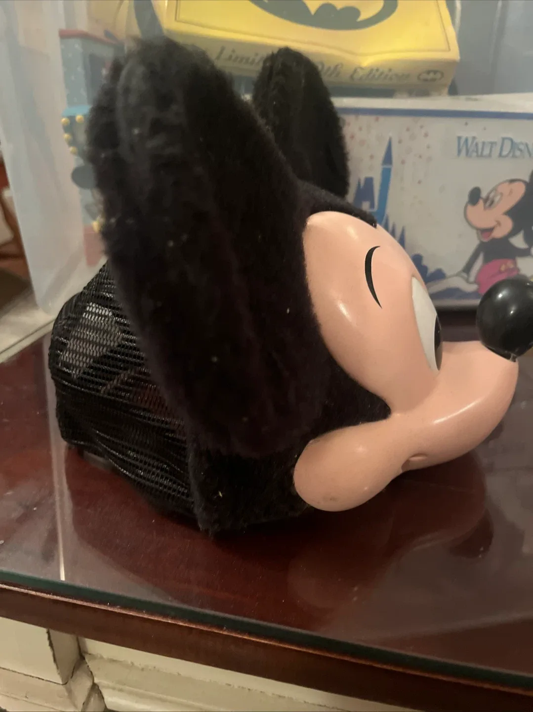 Vintage 80s/90s Mickey Mouse Character Face Trucker Hat image indicator(2)