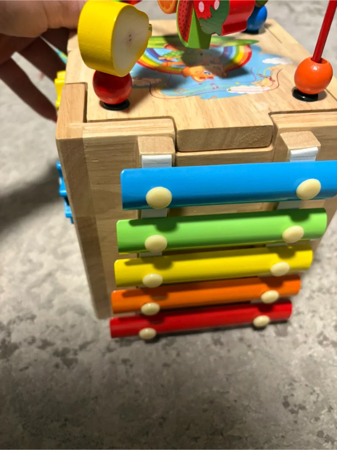Wooden Activity Cube for Toddlers image indicator(3)