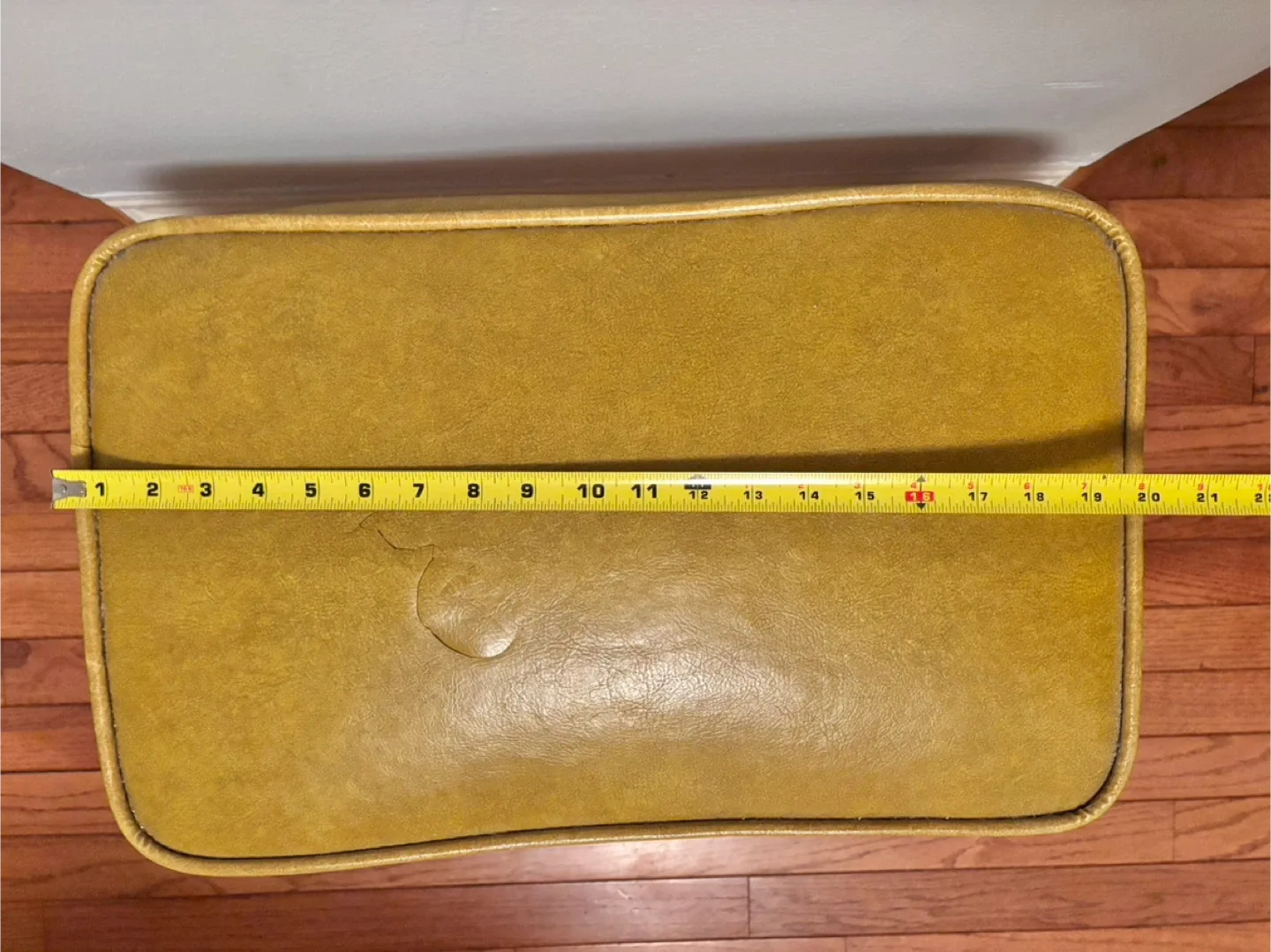 Vintage Mustard Yellow Footstool image indicator(6)